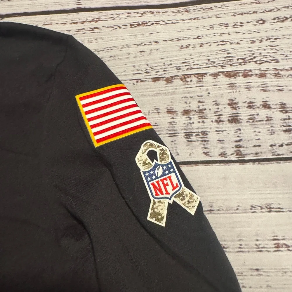 Nike Green Bay‎ Packers Dry Fit NFL Salute to Service Black Shirt Youth Size M